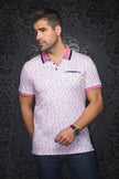 BRYLEE | Polo Imprimé pour homme Fushia | Au Noir