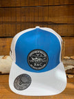 Casquette de pêche | Bleu & blanc | Hameçons | Ranch & Corral