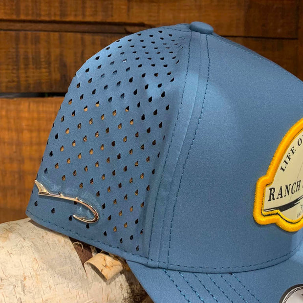 Casquette de pêche | Bleu | Hameçons | Ranch & Corral