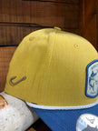 Casquette de pêche | Bleu & Jaune| Hameçons | Ranch & Corral