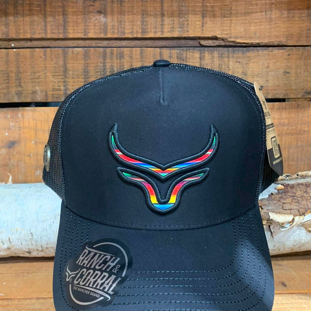 Casquette à rayures multicolores Ranch & Corral