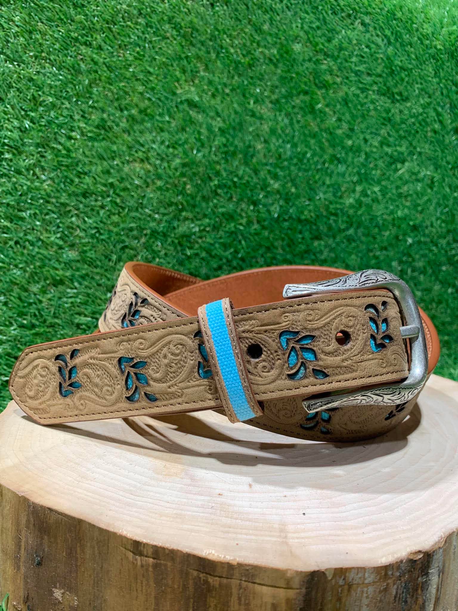 Ceinture Femme| Tan et détails turquoise | Roper