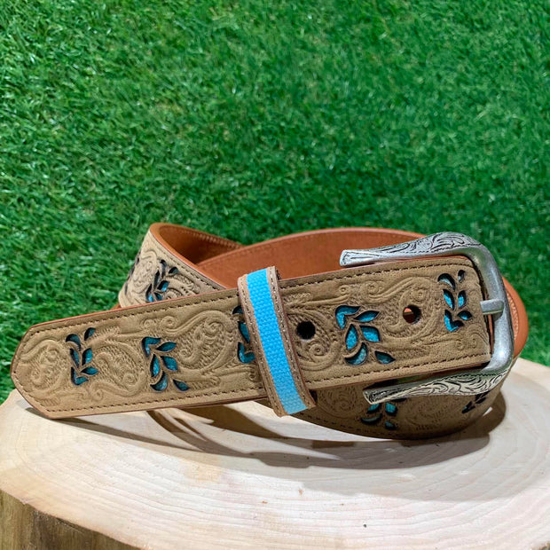 Ceinture Femme| Tan et détails turquoise | Roper