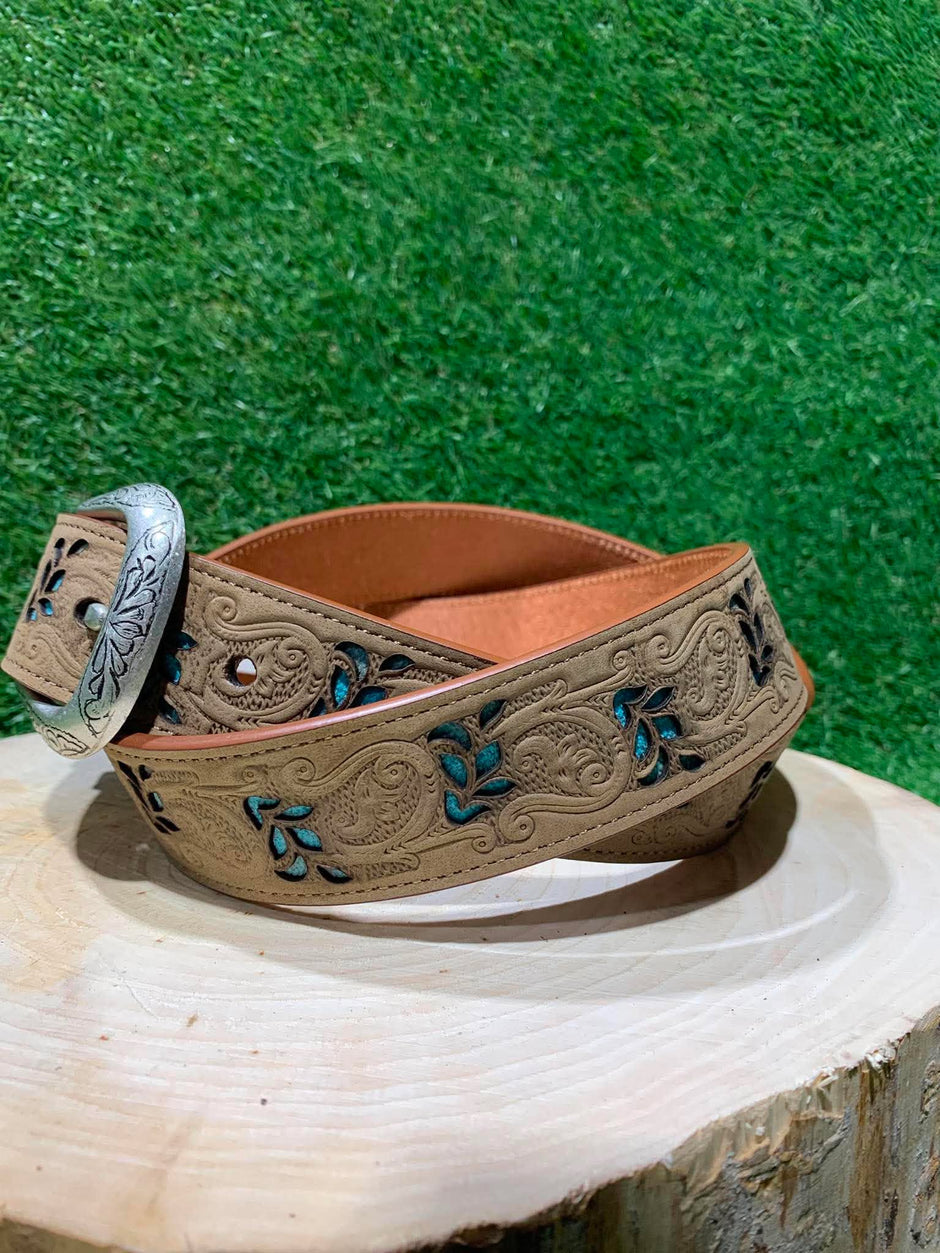 Ceinture Femme| Tan et détails turquoise | Roper