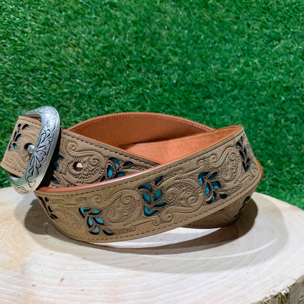Ceinture Femme| Tan et détails turquoise | Roper