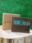 Portefeuille homme | Cuire autruche brun | Roper