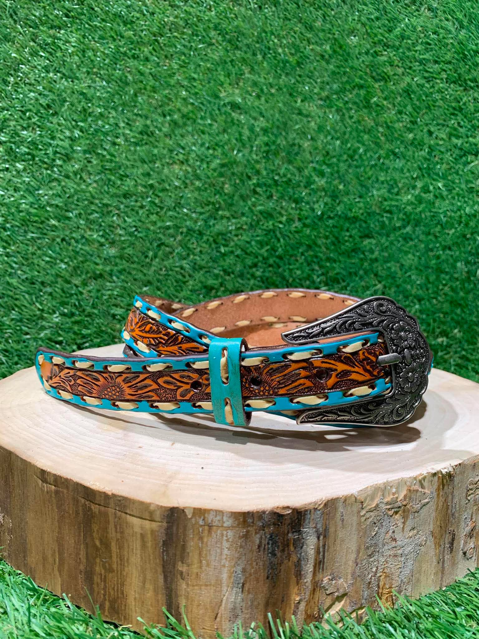 Ceinture Femme | Floral turquoise | Roper
