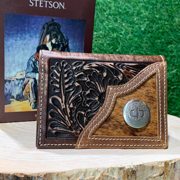 Portefeuille homme | Cuire brun vintage | Stetson