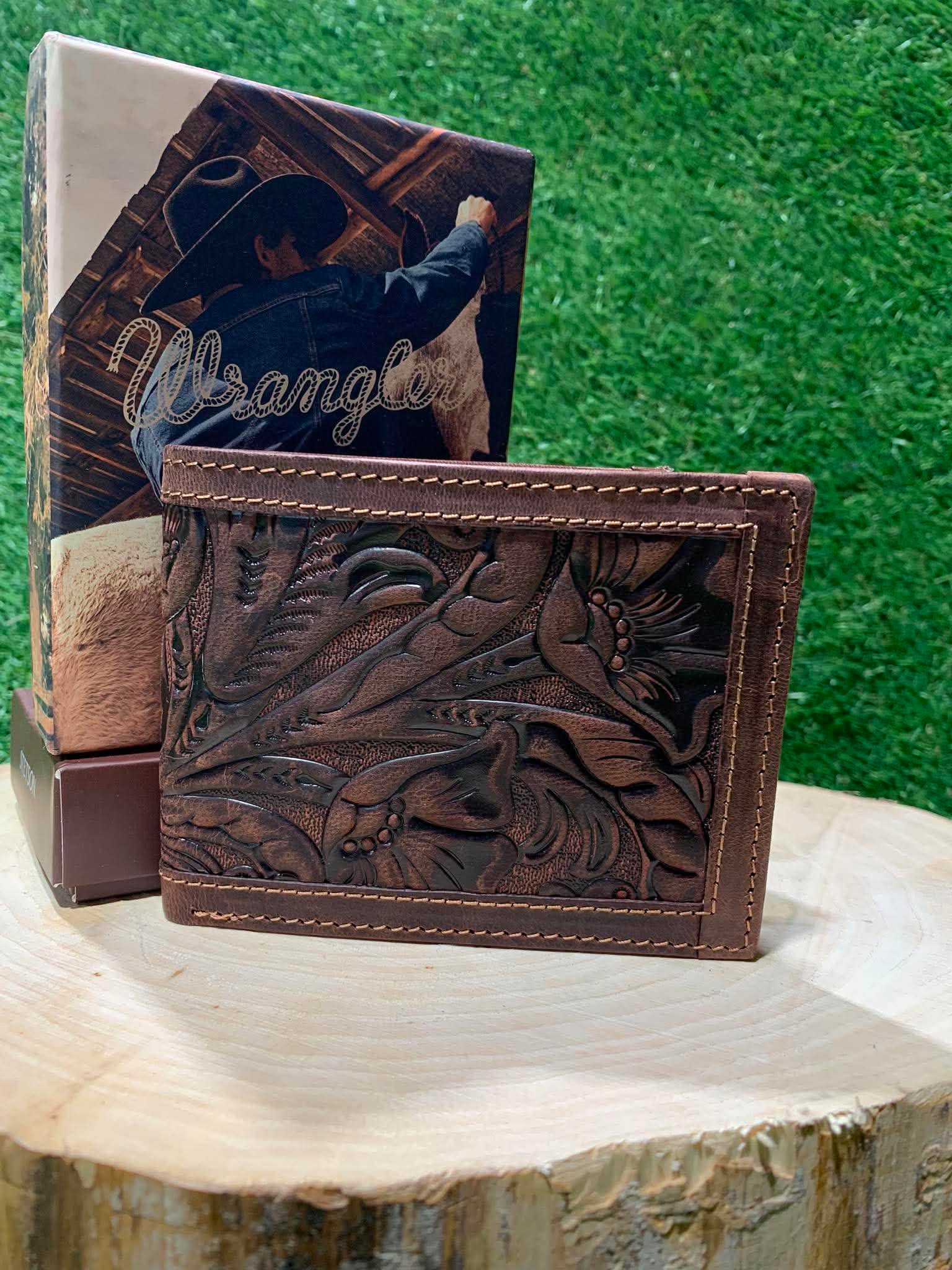 Portefeuille homme | Cuire brun| Wrangler