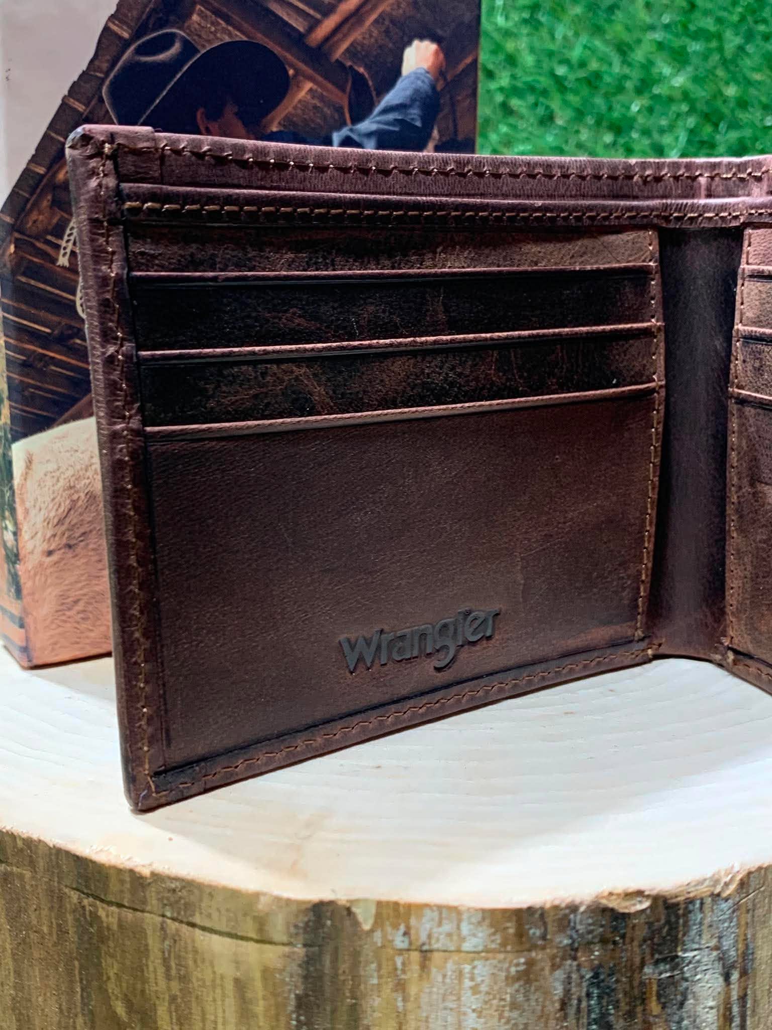 Portefeuille homme | Cuire brun| Wrangler