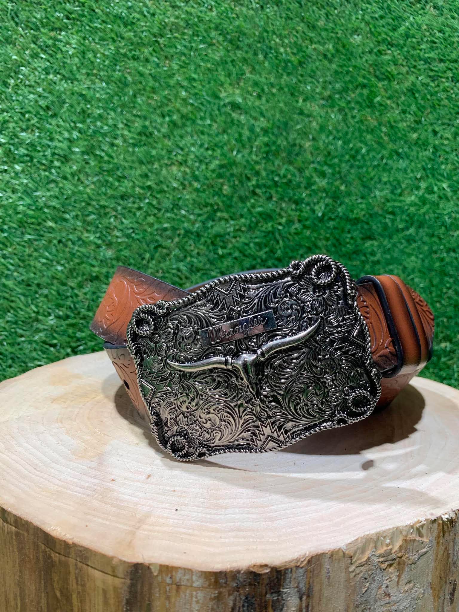 Ceinture Homme | Embossage fleural | Wrangler