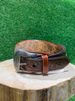 Ceinture Homme | Brun avec véritable poils de cheval | Wrangler