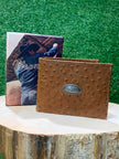 Portefeuille homme | Cuire autruche tan| Wrangler
